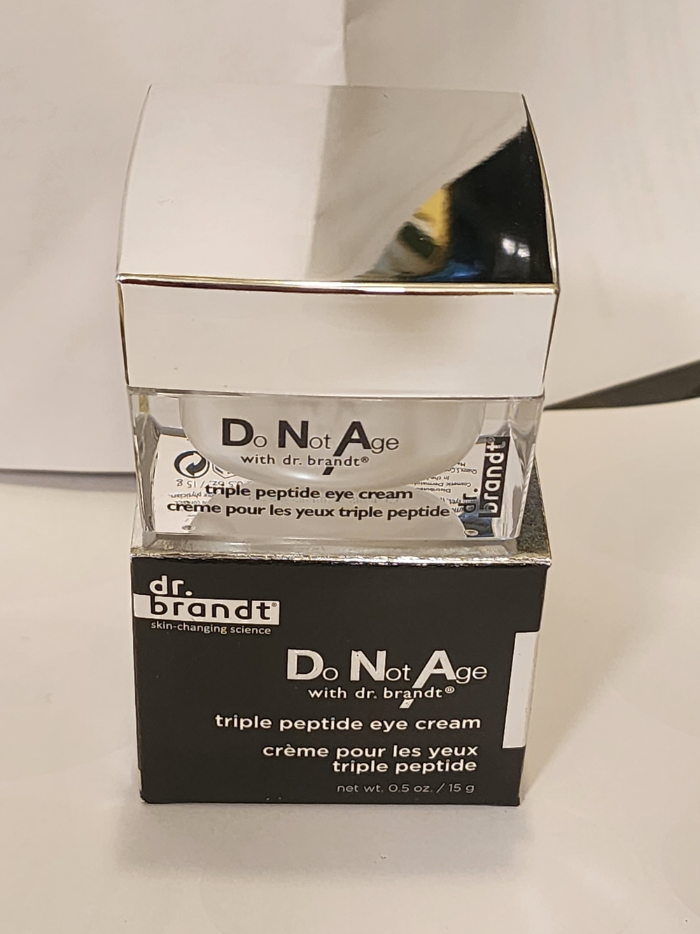 Dr. Brandt Do Not Age Triple Peptide Eye Cream - White, Silver, Black